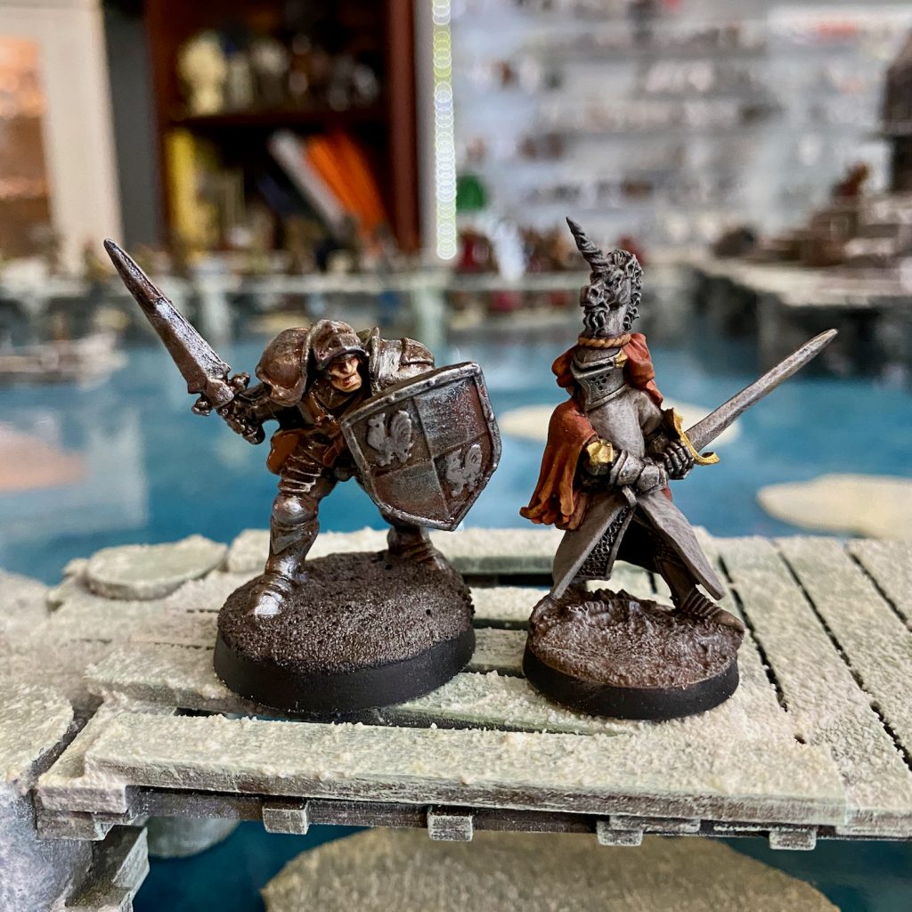 Knight miniatures photo<br>
