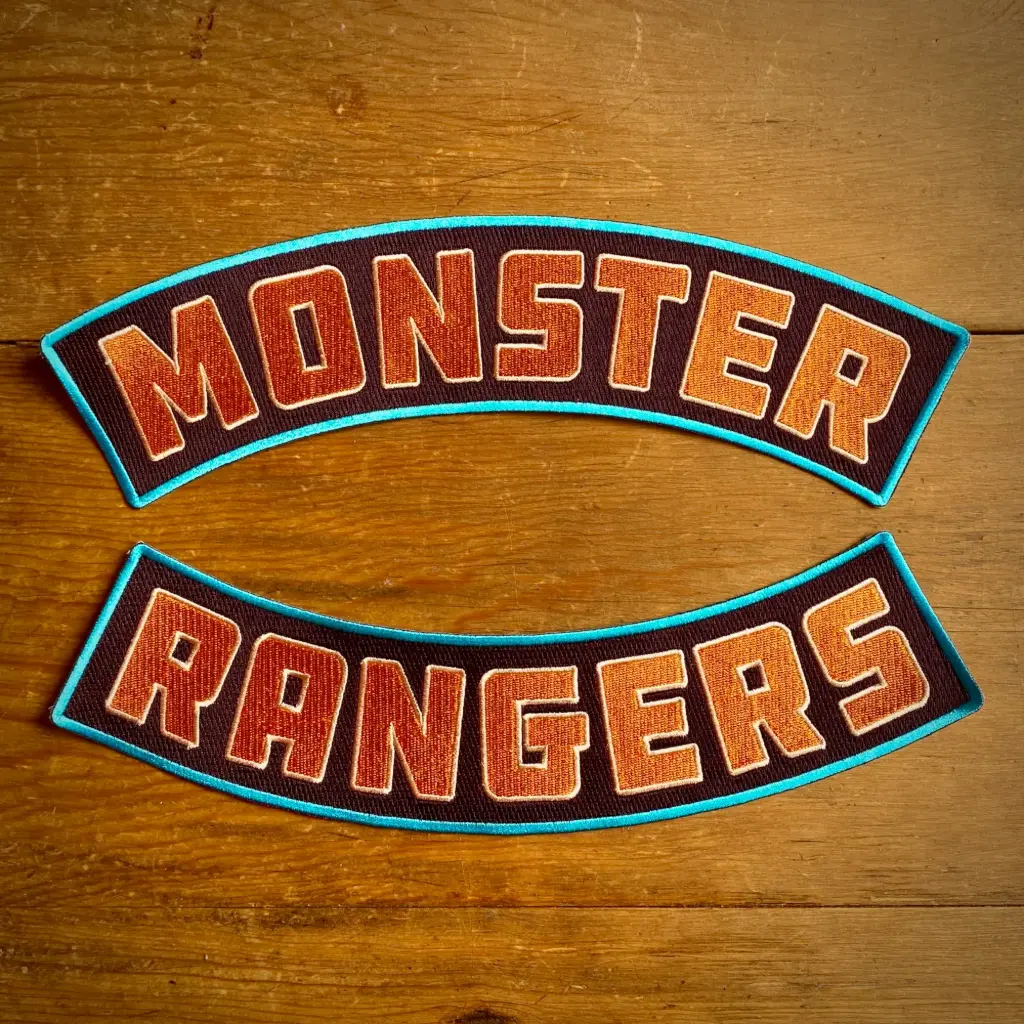 Big Monster Rangers Rocker Biker Patches
