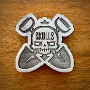 Skulls Metal Pin