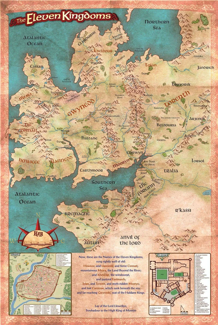 Eleven Kingdoms Map of Deryni