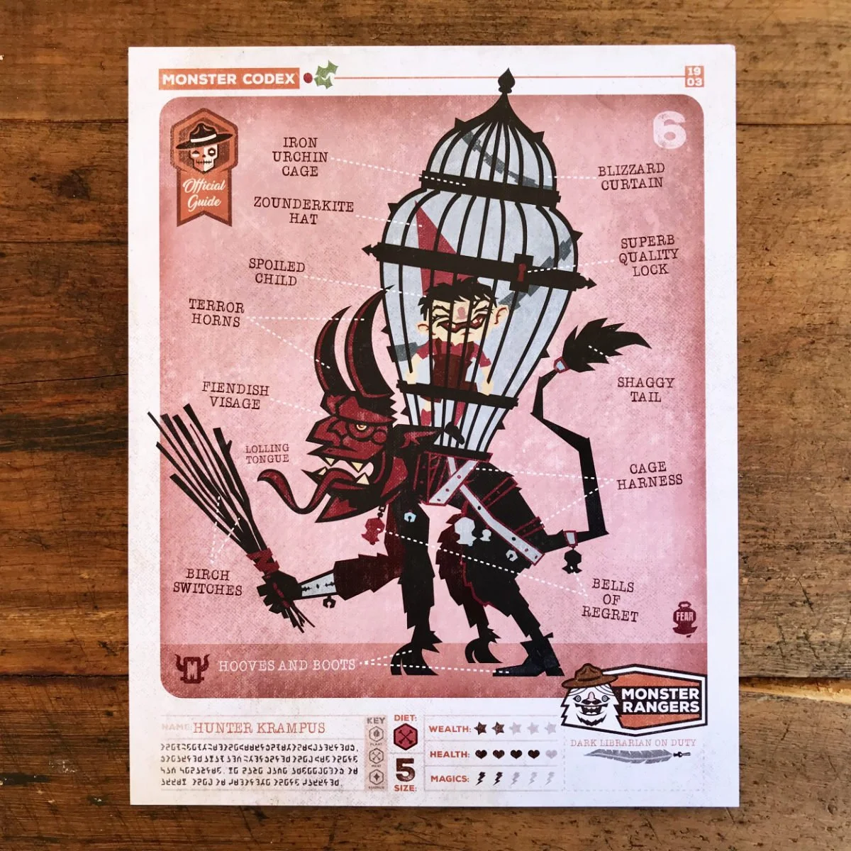 8x10 Monster Codex Krampus