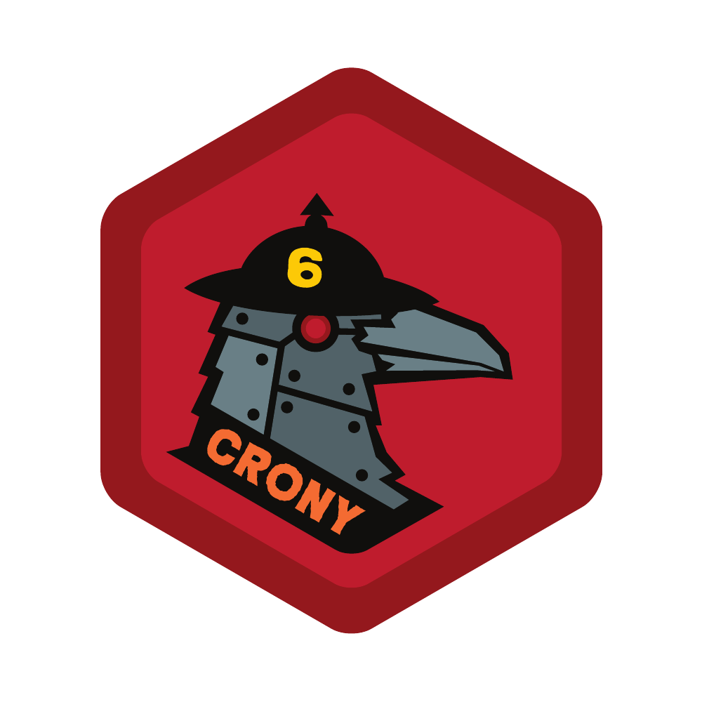 Crony 6 Spirit Badge