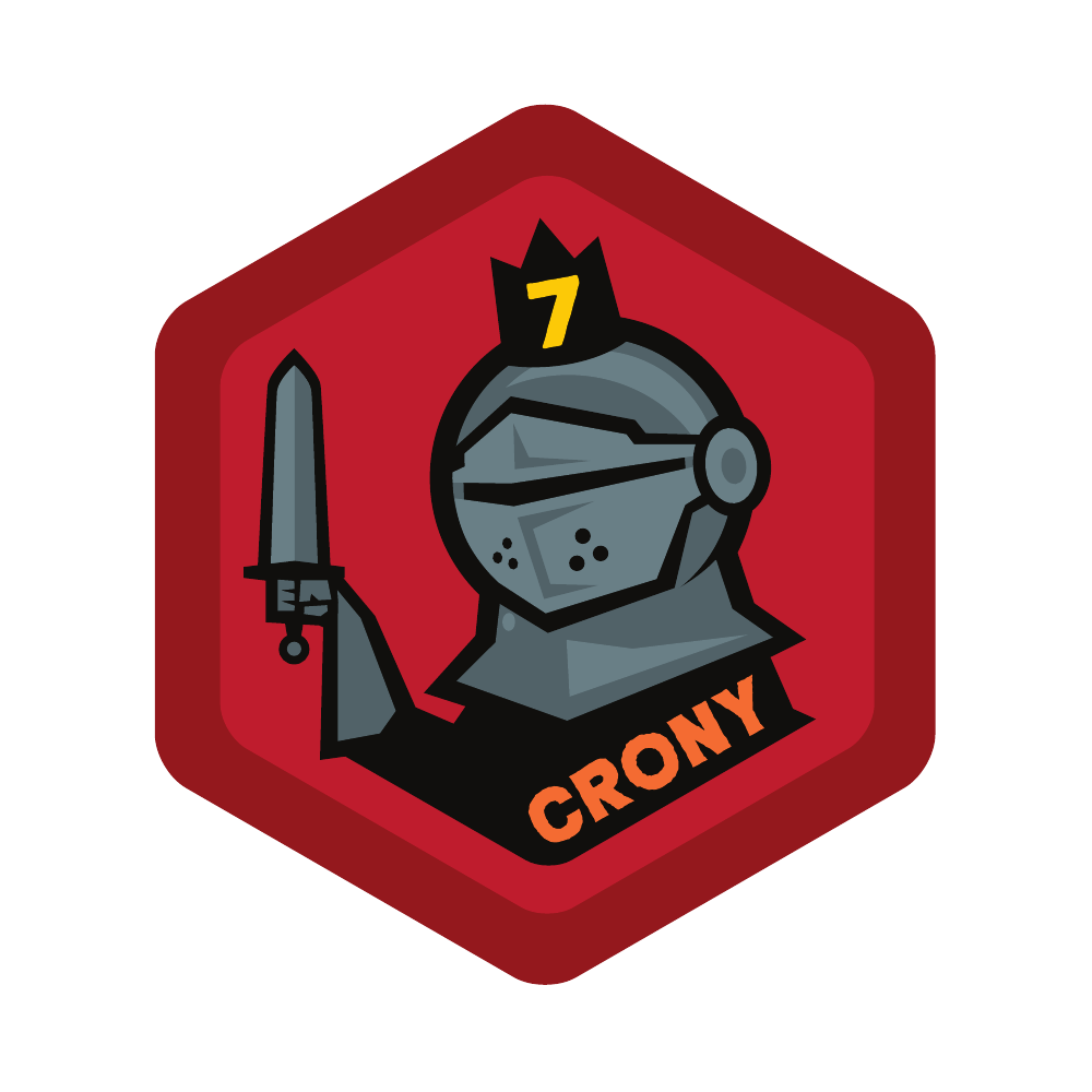 Crony 7 Spirit Badge